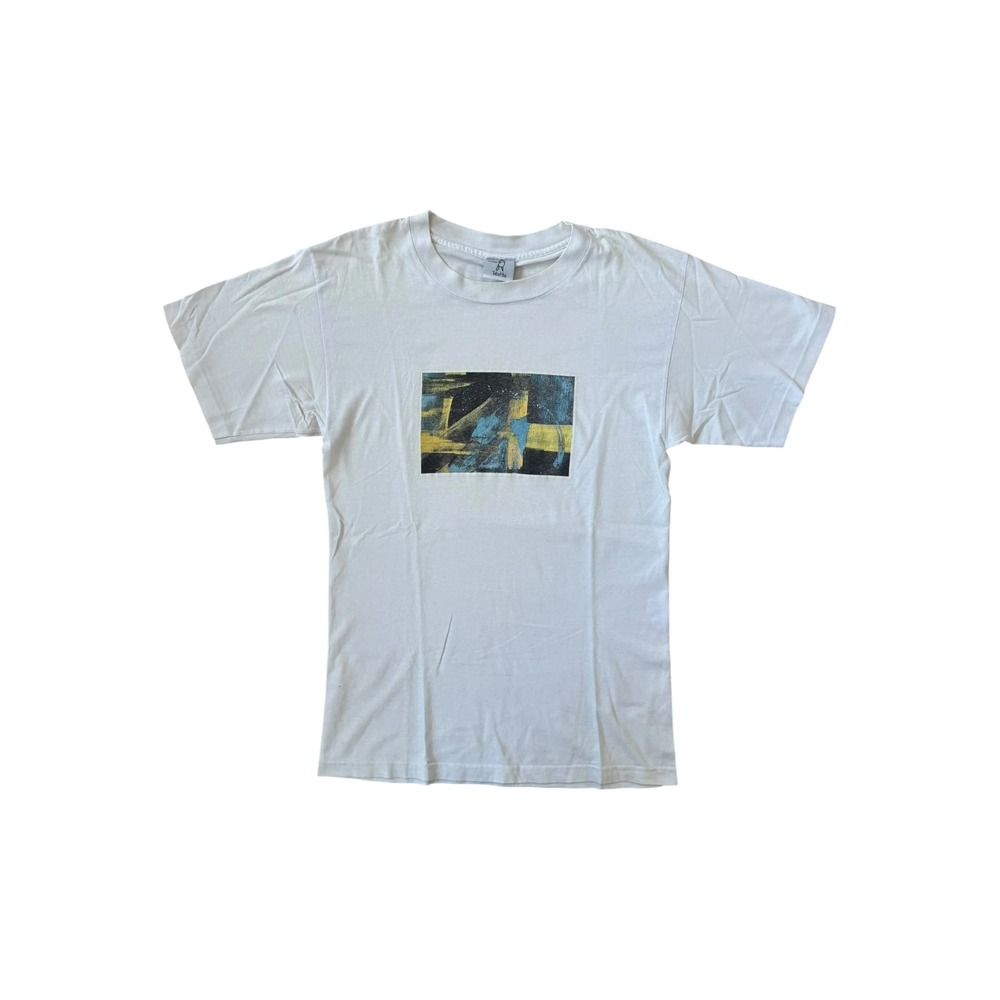 Futura Laboratories T-shirt Mens Medium White Good 90s Tabatha Tag Painting
